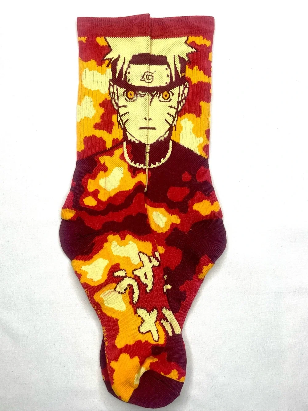 Anime Character Crew Socks Pack - 3 Pairs of Naruto Characters socks